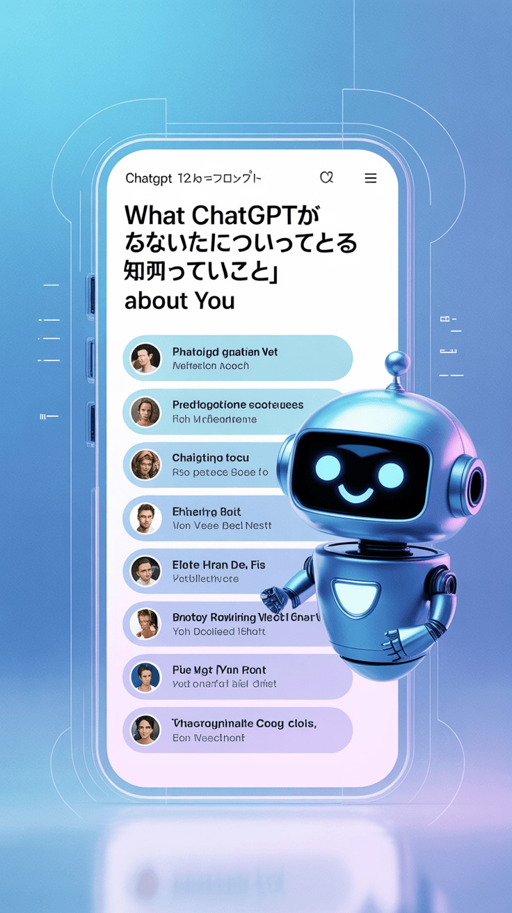 ChatGPTが「あなたについて知っていること」を明かす12のプロンプト