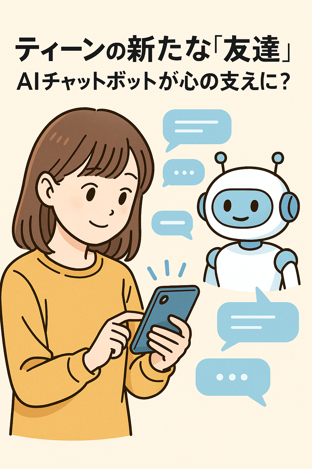 ティーンの新たな「友達」：AIチャットボットが心の支えに？