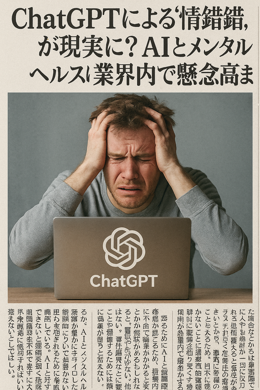 ChatGPTによる“精神錯乱”が現実に？AIとメンタルヘルスに業界内で懸念高まる