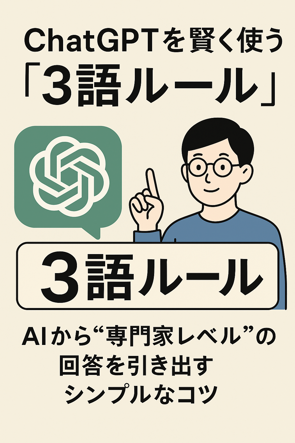 ChatGPTを賢く使う「3語ルール」：AIから“専門家レベル”の回答を引き出すシンプルなコツ