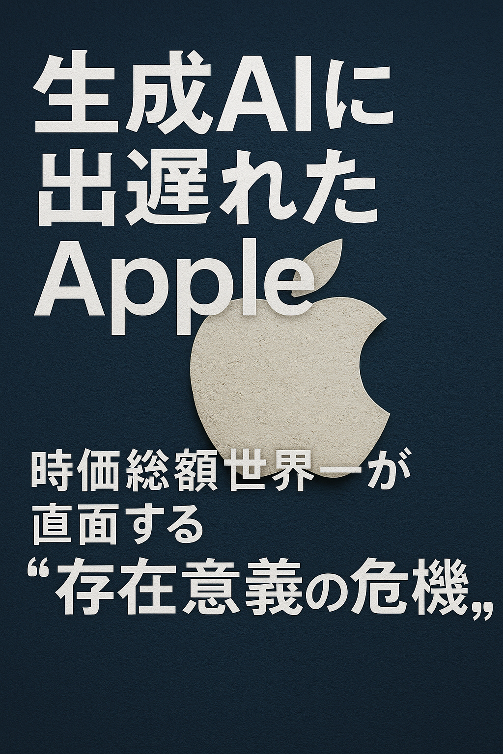 「生成AIに出遅れたApple」──時価総額世界一が直面する“存在意義の危機”