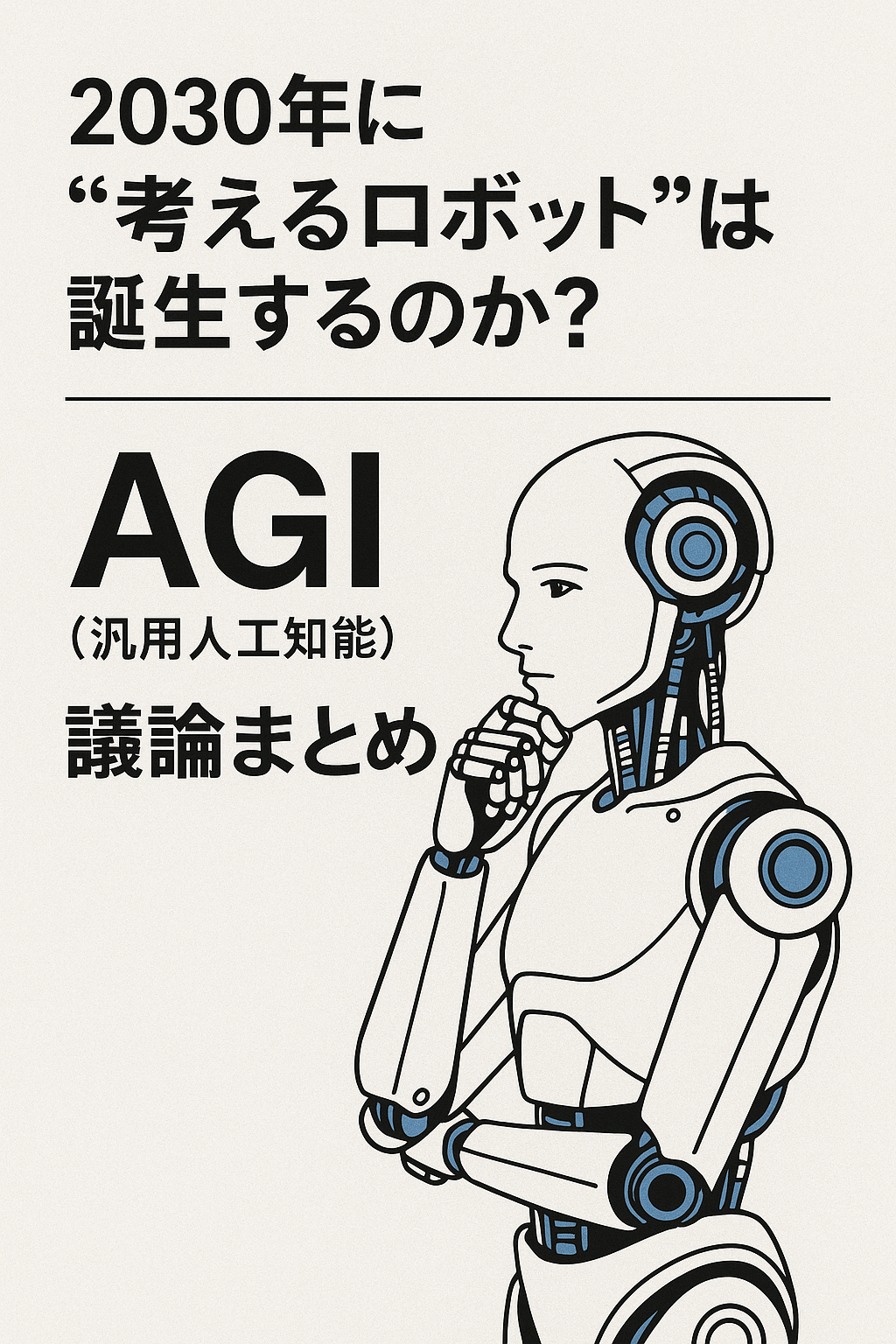 「2030年に“考えるロボット”は誕生するのか？──AGI（汎用人工知能）議論まとめ」