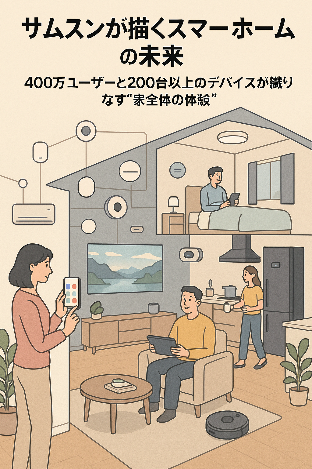 サムスンが描くスマートホームの未来：400万ユーザーと200台以上のデバイスが織りなす“家全体の体験”