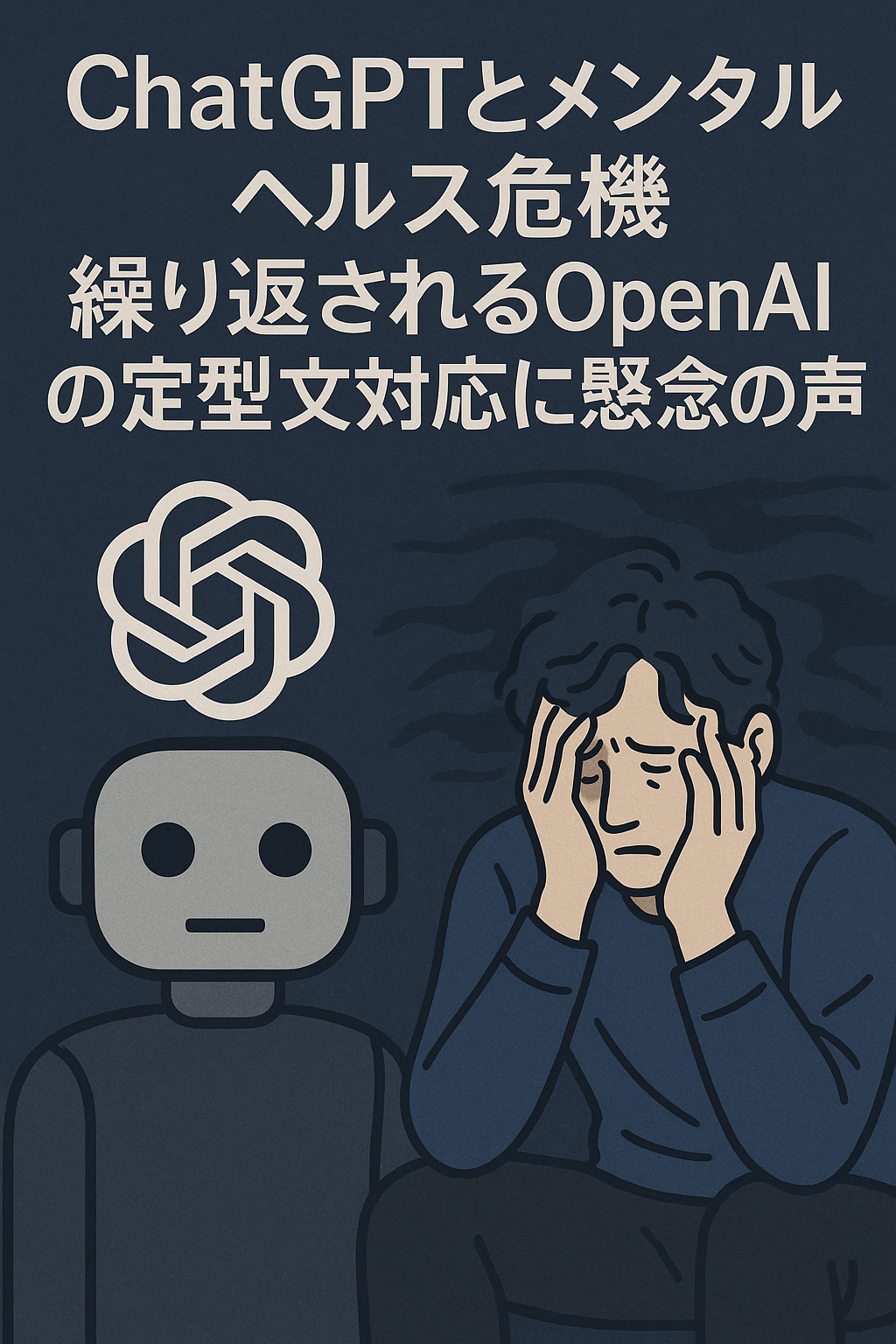 ChatGPTとメンタルヘルス危機：繰り返されるOpenAIの定型文対応に懸念の声　コンテンツ終わり