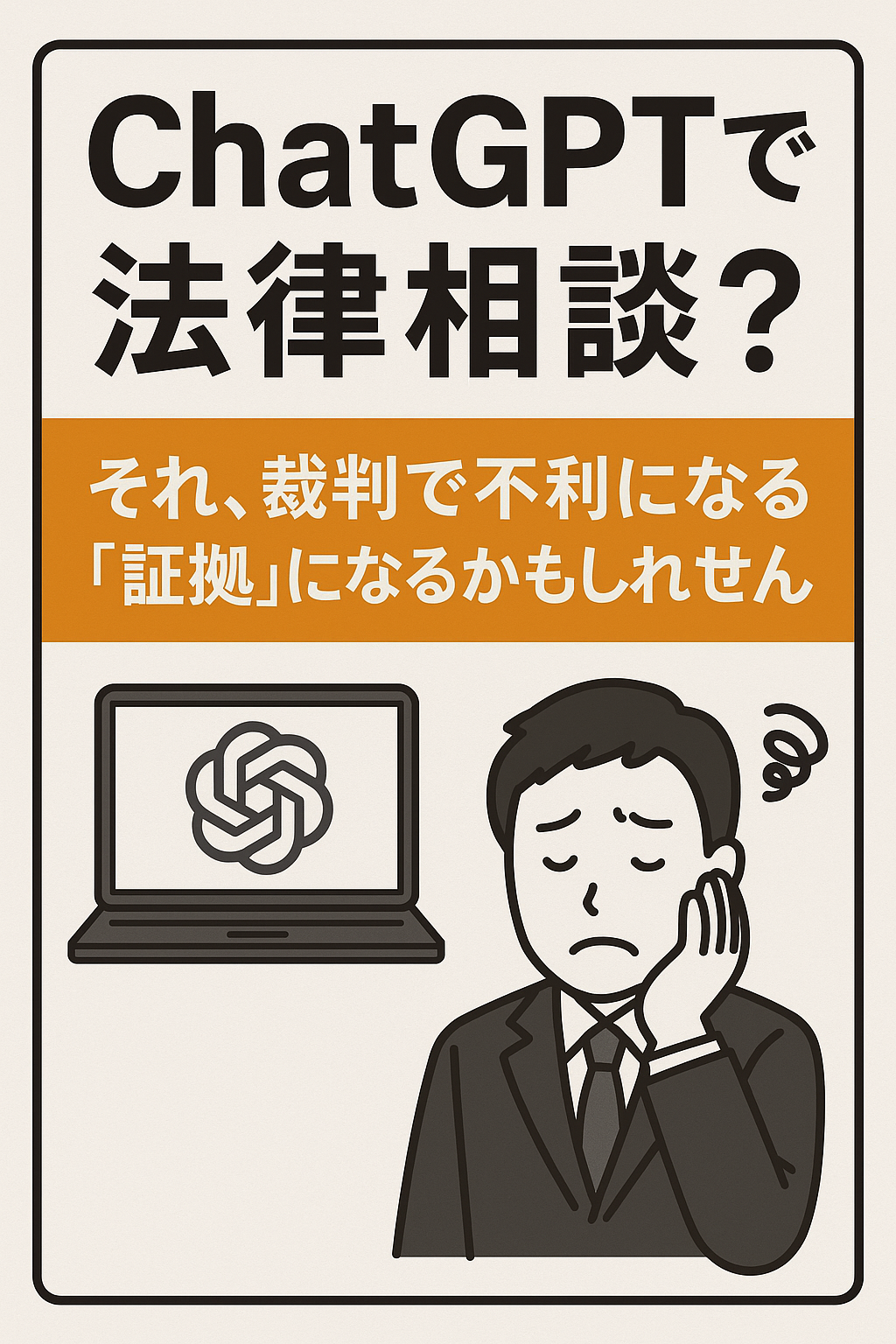 ChatGPTで法律相談？それ、裁判で不利になる「証拠」になるかもしれません