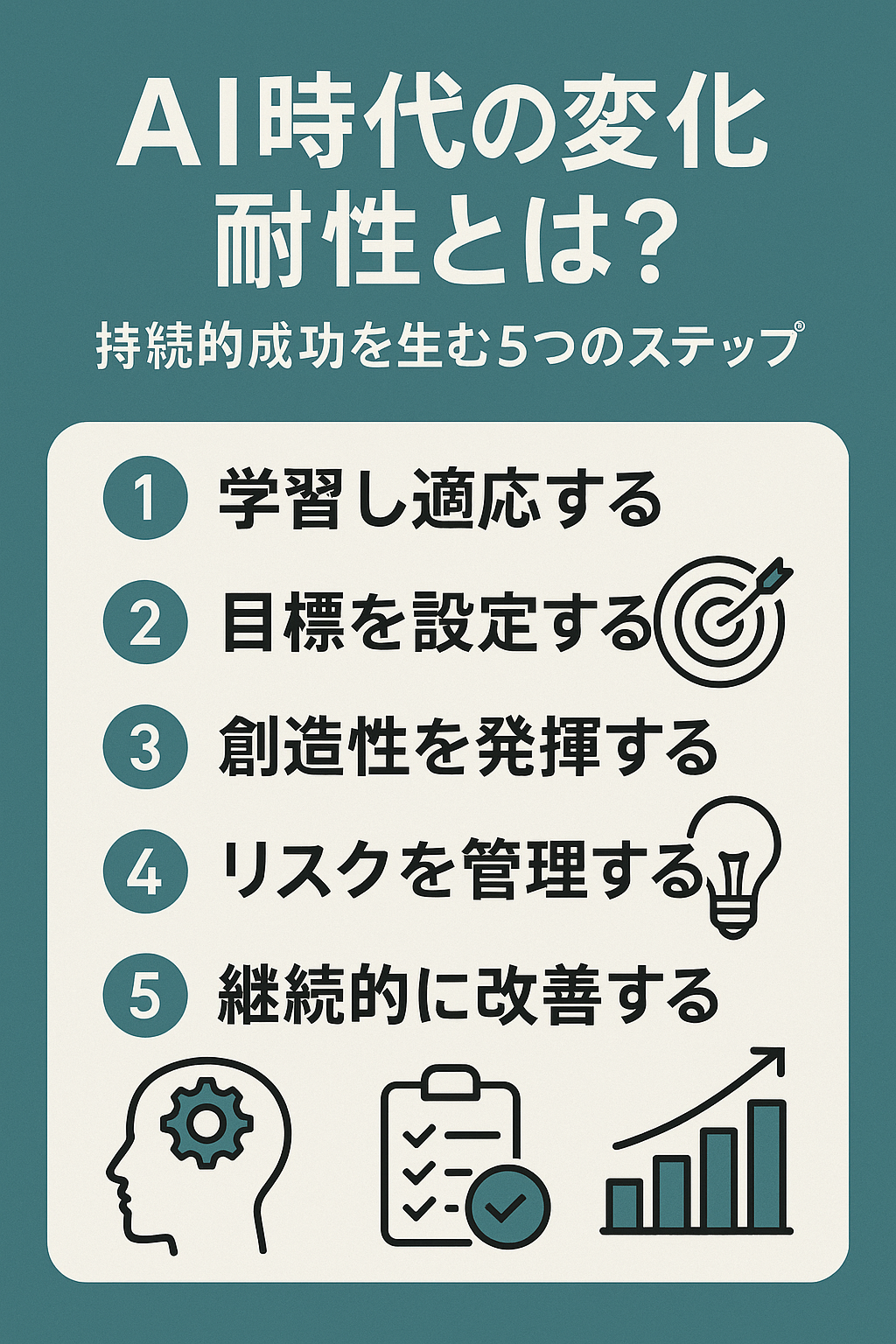 AI時代の変化耐性とは？持続的成功を生む5つのステップ