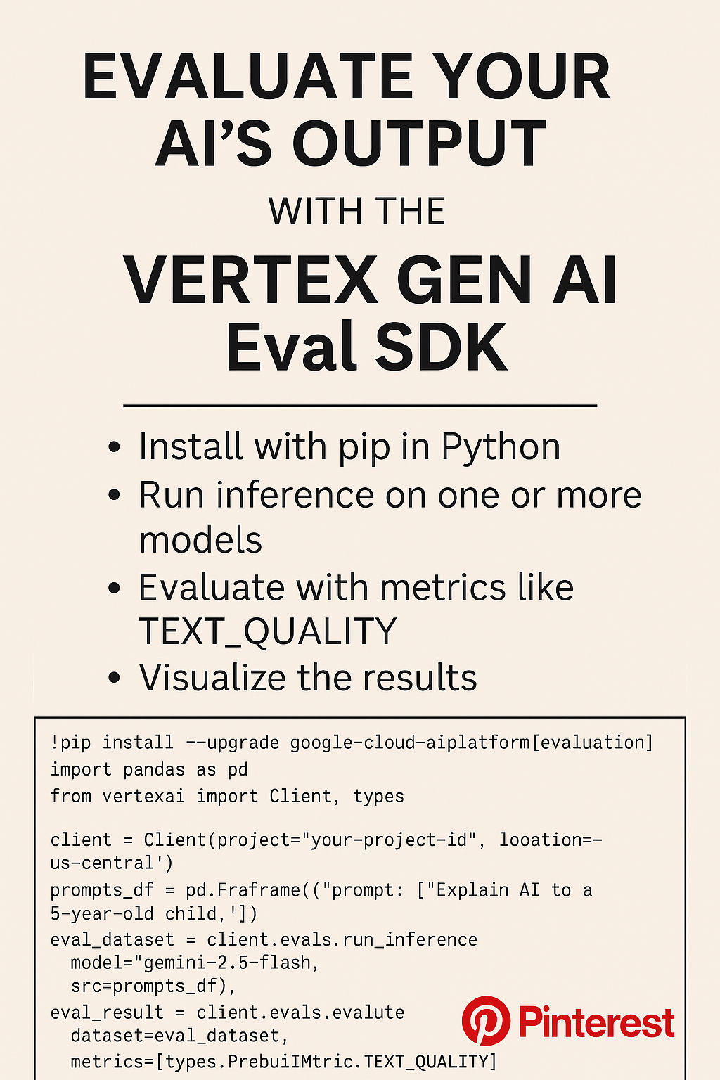 自分のAIはどれだけ優秀？Vertex Gen AI Eval SDKで簡単に品質評価する方法（Python対応）