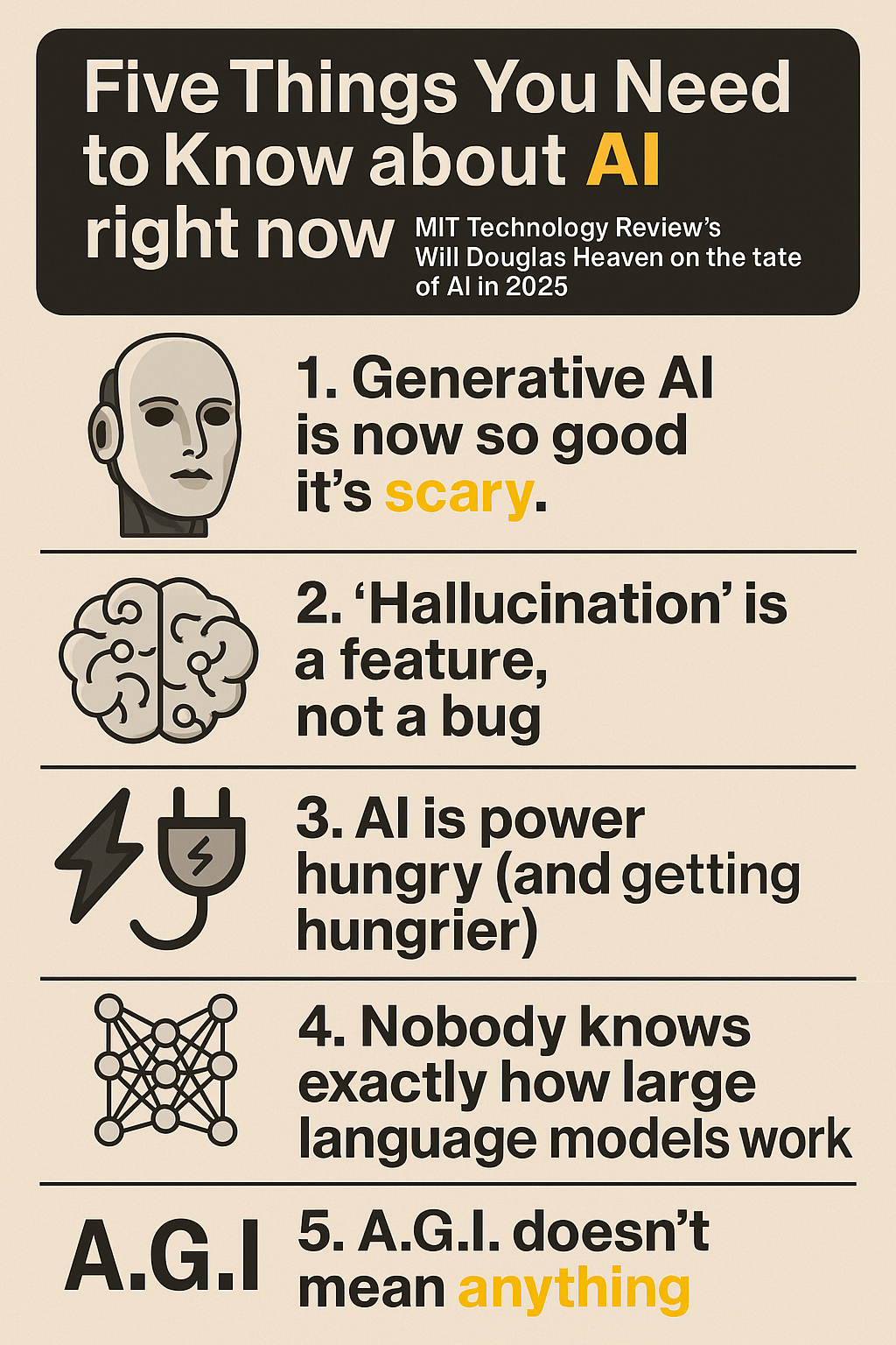 【2025年版】今知っておくべきAIの5つの重要ポイント
