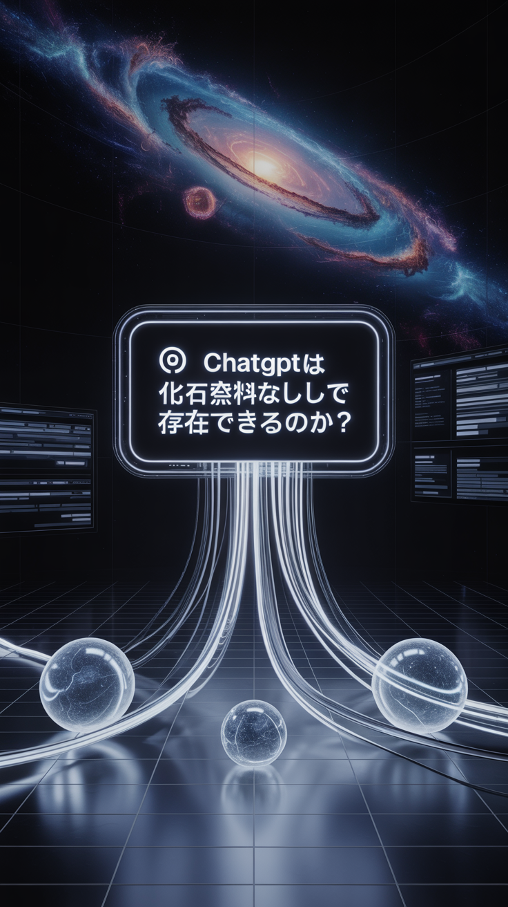 🔋 ChatGPTは化石燃料なしで存在できるのか？ChatGPT自身に聞いてみた。AIの未来とエネルギー問題の現実