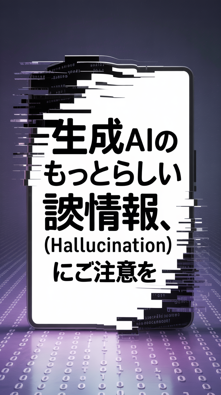 生成AIのもっともらしい誤情報、“幻覚（hallucination）”にご注意を コンテンツ終わり