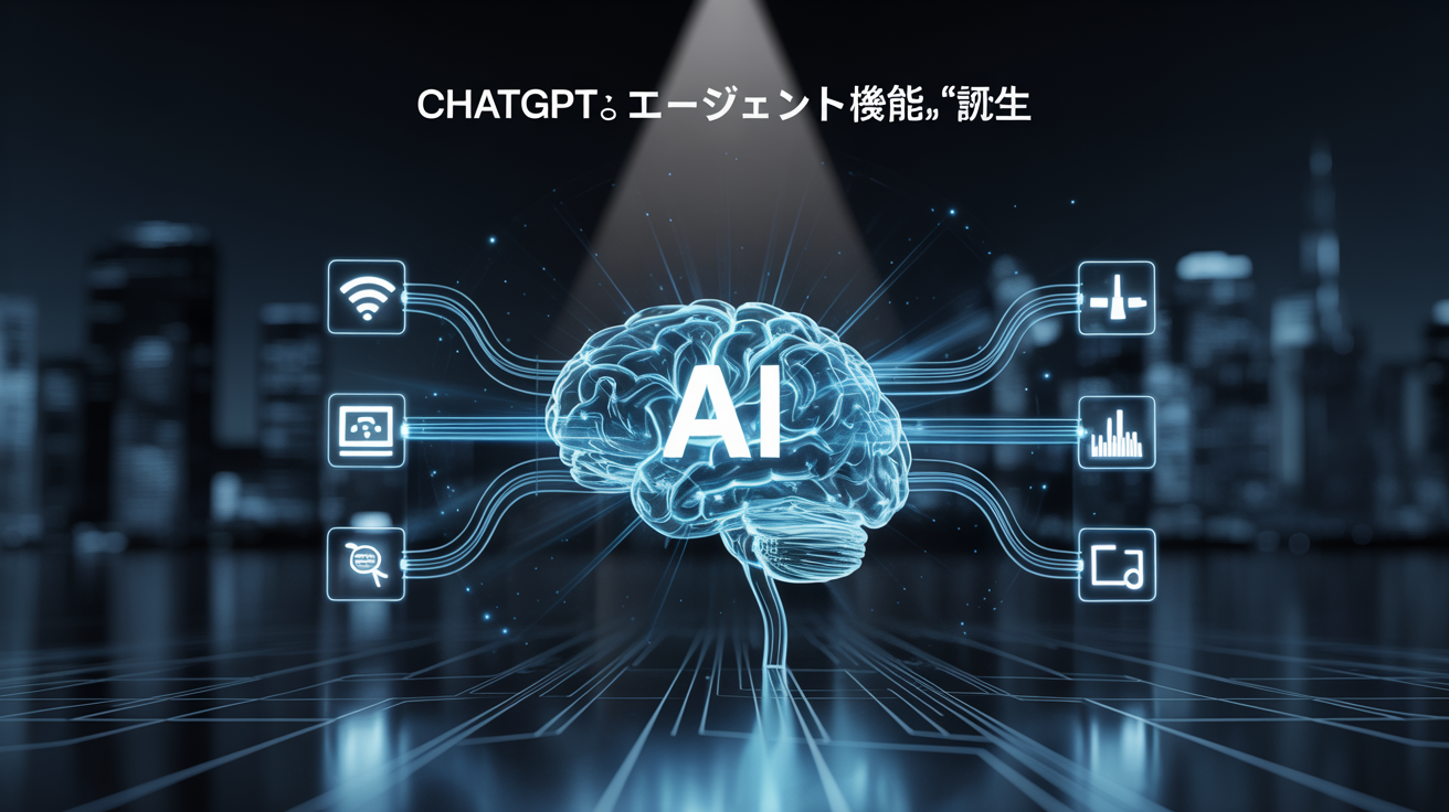 ✅ ChatGPTに“エージェント機能”誕生 – Web操作・分析・自動作業をこなす次世代AI、正式ローンチ コンテンツ開始