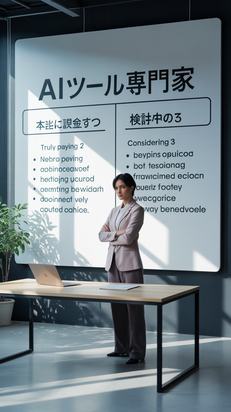AIツール専門家が「本当に課金する2つ」と「検討中の3つ」まとめ