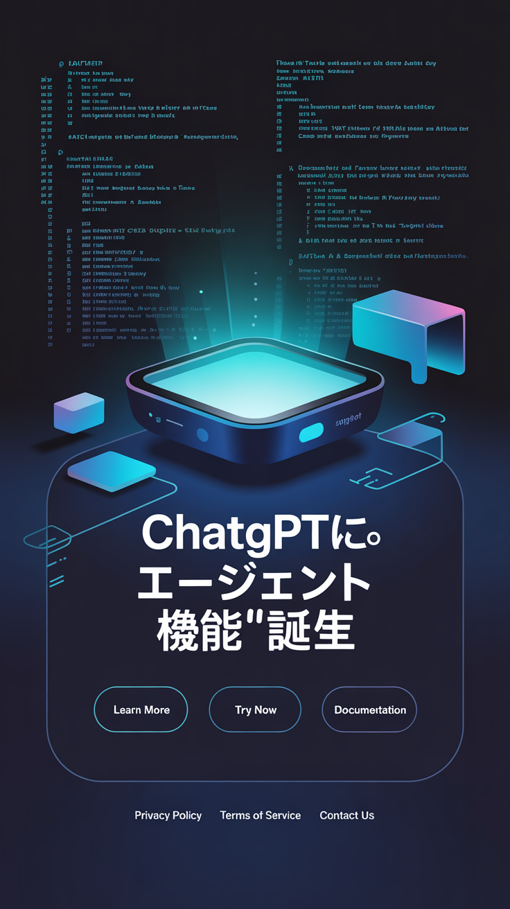 ✅ ChatGPTに“エージェント機能”誕生 – Web操作・分析・自動作業をこなす次世代AI、正式ローンチ