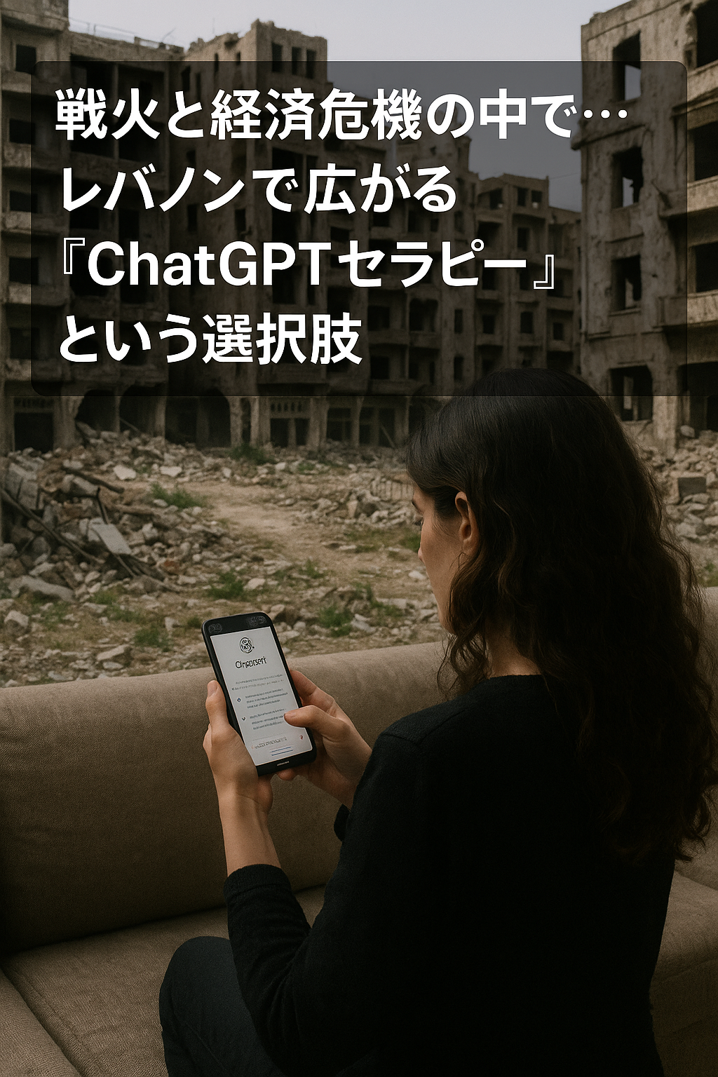 戦火と経済危機の中で…レバノンで広がる「ChatGPTセラピー」という選択肢