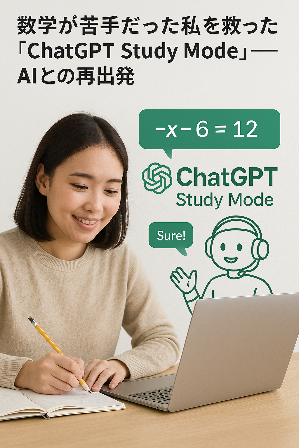 数学が苦手だった私を救った「ChatGPT Study Mode」──AIとの再出発