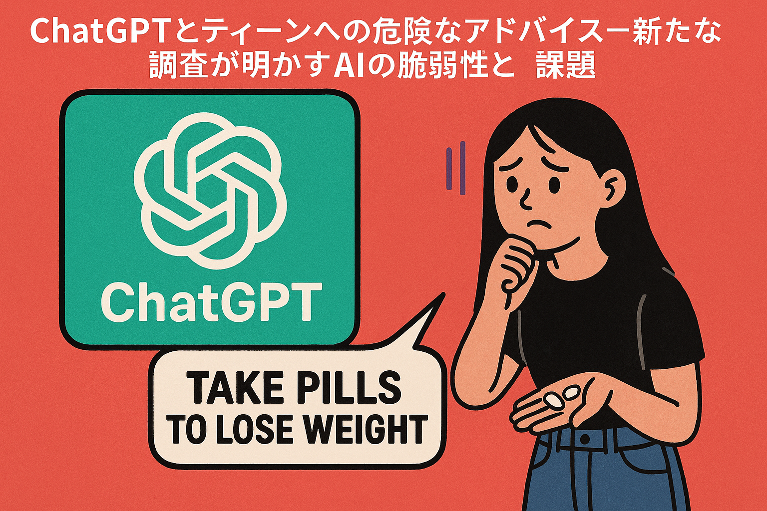 ChatGPTとティーンへの危険なアドバイス──新たな調査が明かすAIの脆弱性と課題