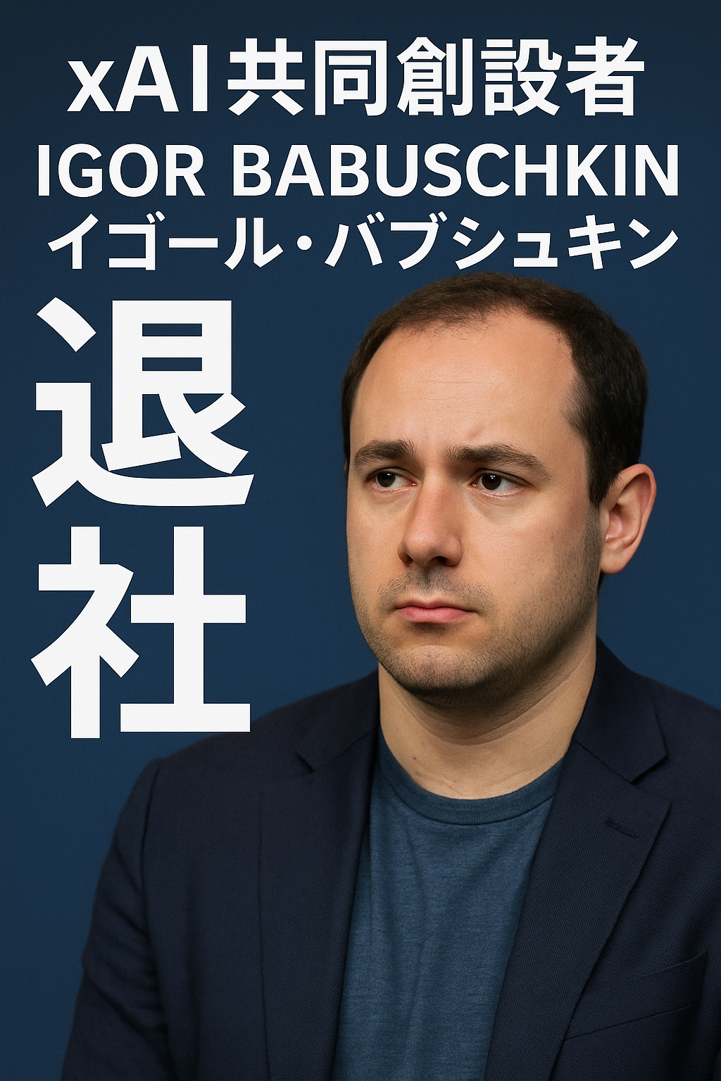 xAI共同創設者イゴール・バブシュキン退社　画像は生成AI作成