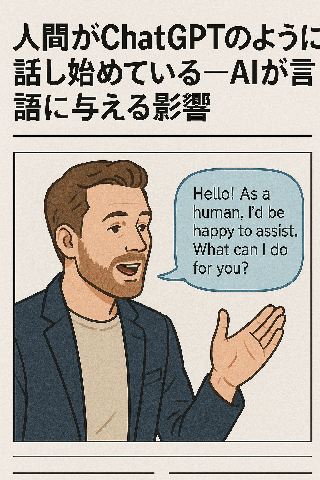 人間がChatGPTのように話し始めている─AIが言語に与える影響