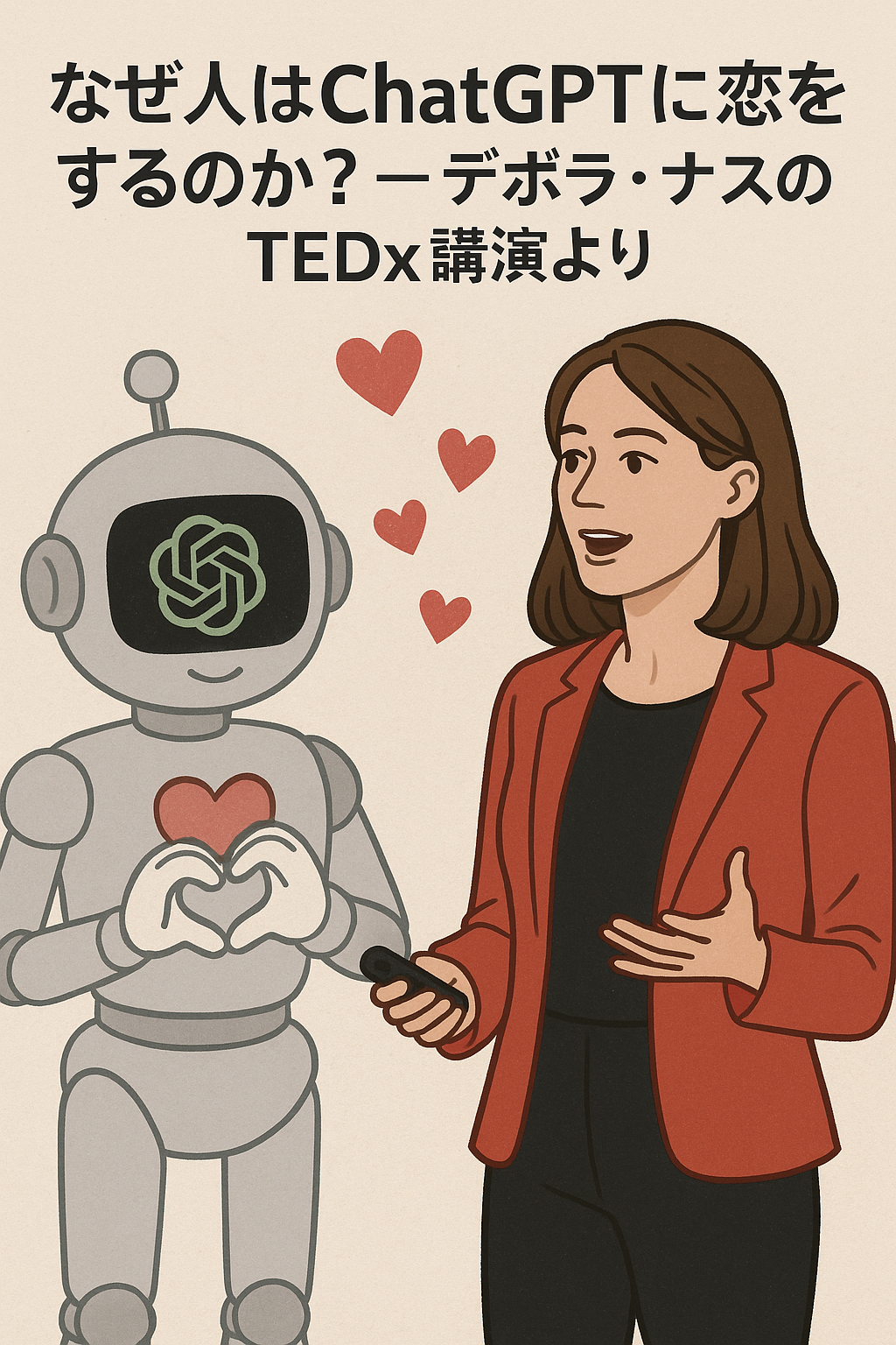 なぜ人はChatGPTに恋をするのか？ ― デボラ・ナスのTEDx講演よりまとめ記事