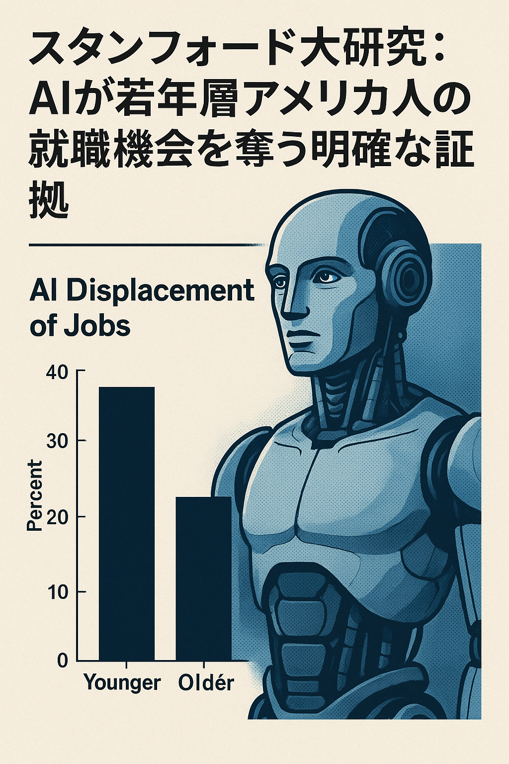 🤖 スタンフォード大研究：AIが若年層アメリカ人の就職機会を奪う明確な証拠