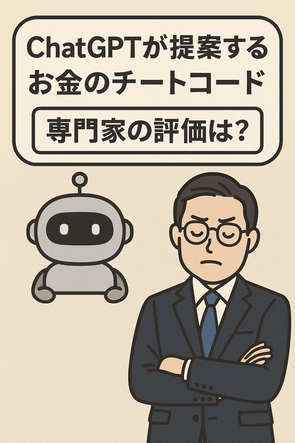ChatGPTが提案するお金のチートコード ─ 専門家の評価は？
