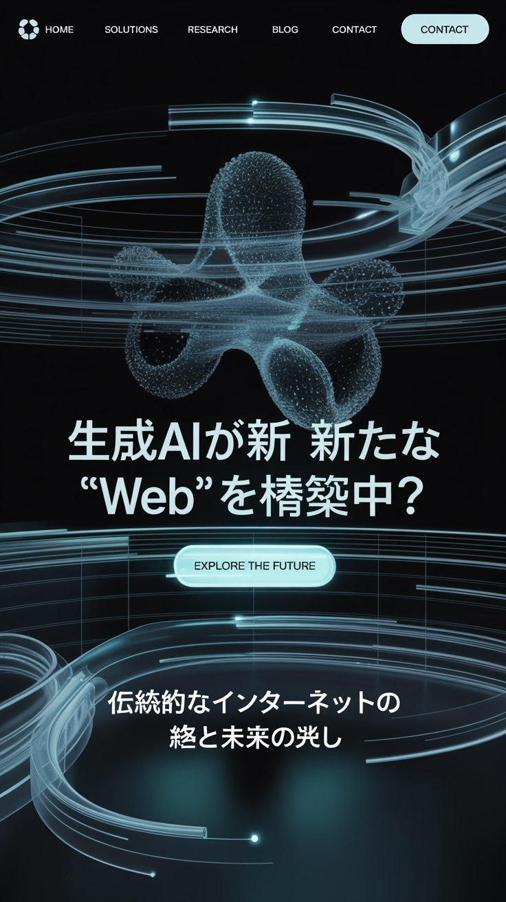 生成AIが新たな“Web”を構築中？伝統的なインターネットの終焉と未来の兆し