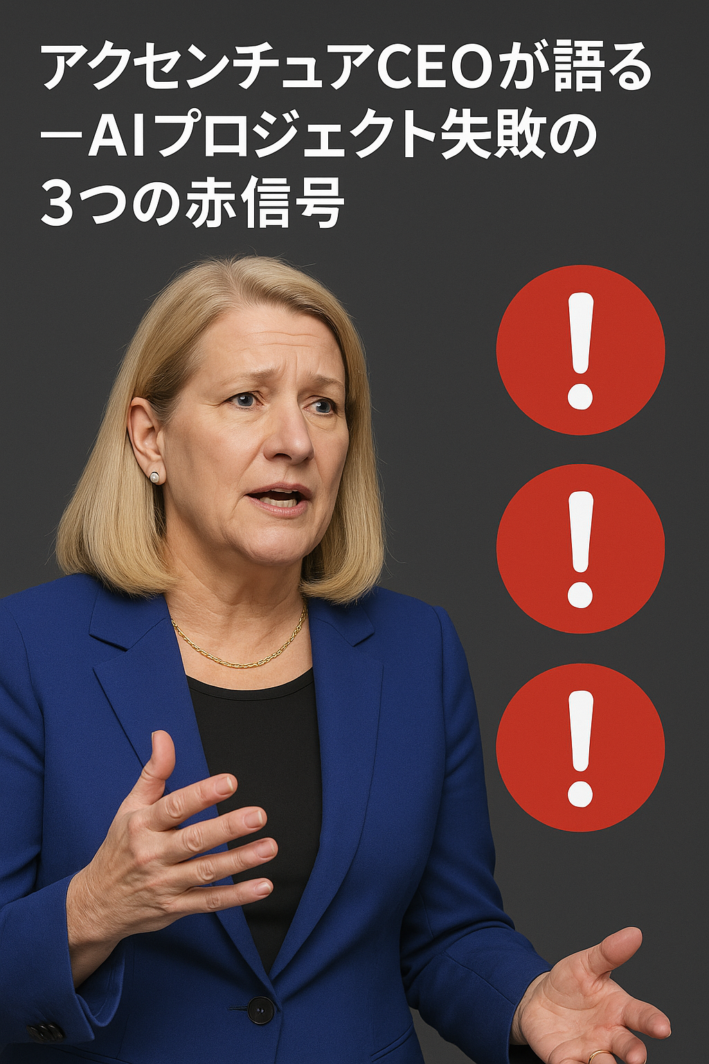 アクセンチュアCEOが語る ― AIプロジェクト失敗の3つの赤信号
