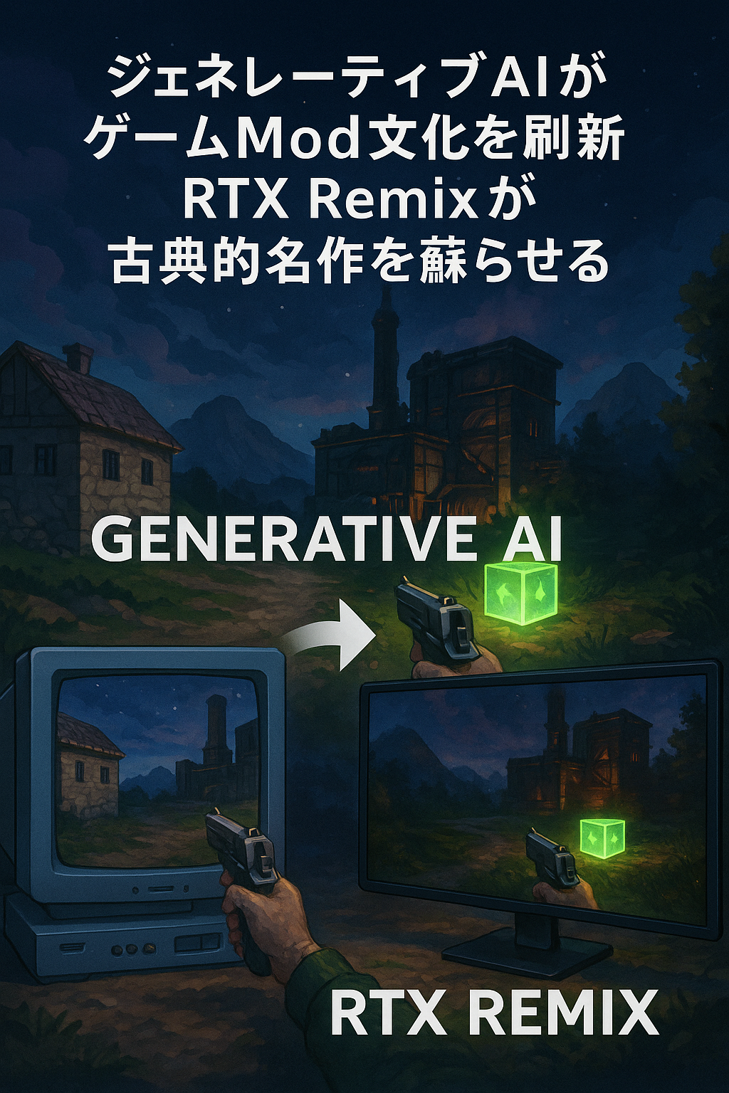 ジェネレーティブAIがゲームMod文化を刷新 ― RTX Remixが古典的名作を蘇らせる