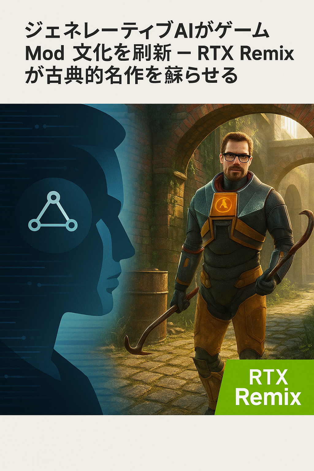 ジェネレーティブAIがゲームMod文化を刷新 ― RTX Remixが古典的名作を蘇らせる