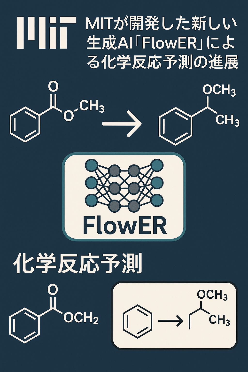 まとめ記事：MITが開発した新しい生成AI「FlowER」による化学反応予測の進展