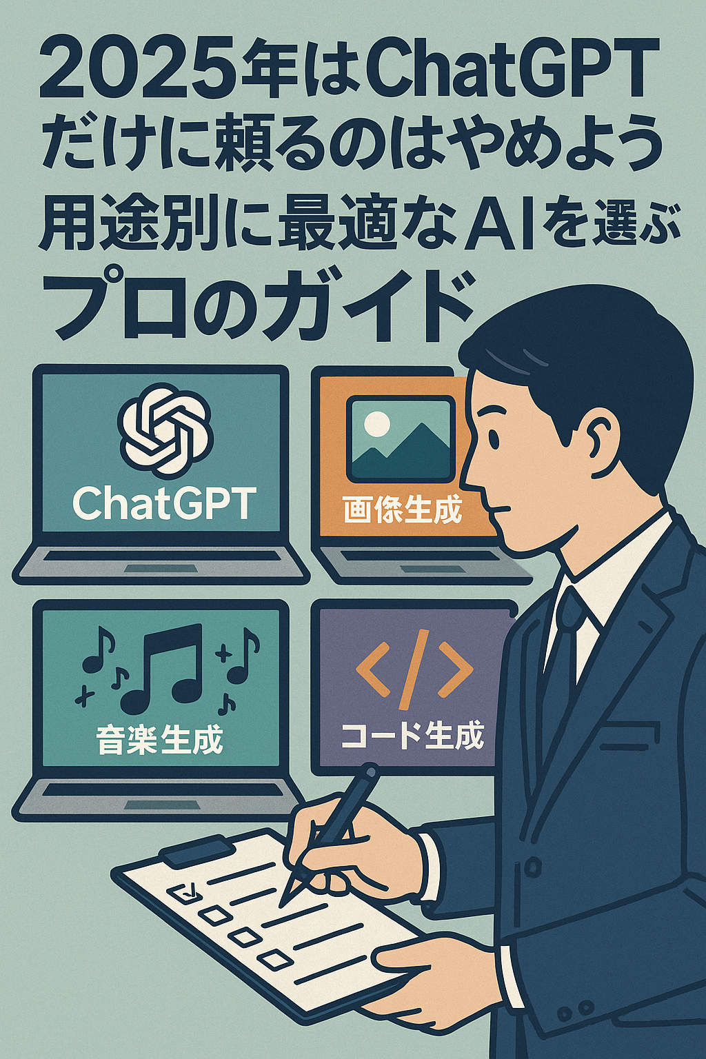 2025年はChatGPTだけじゃない！用途別に最適なAIを選ぶプロの活用ガイド