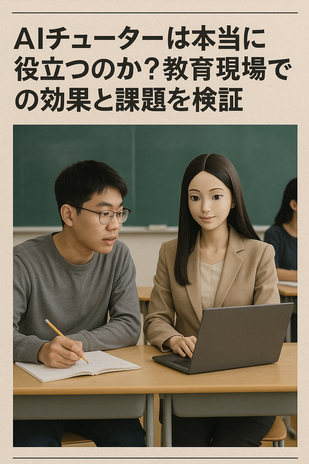 AIチューターは本当に役立つのか？教育現場での効果と課題を検証
