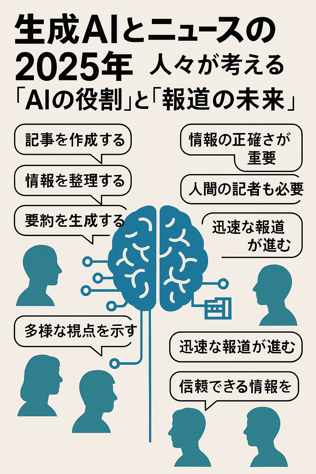 🧠 生成AIとニュースの2025年：人々が考える「AIの役割」と「報道の未来」