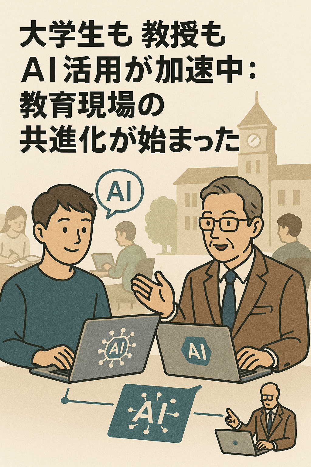 🎓 大学生も教授もAI活用が加速中：教育現場の共進化が始まった
