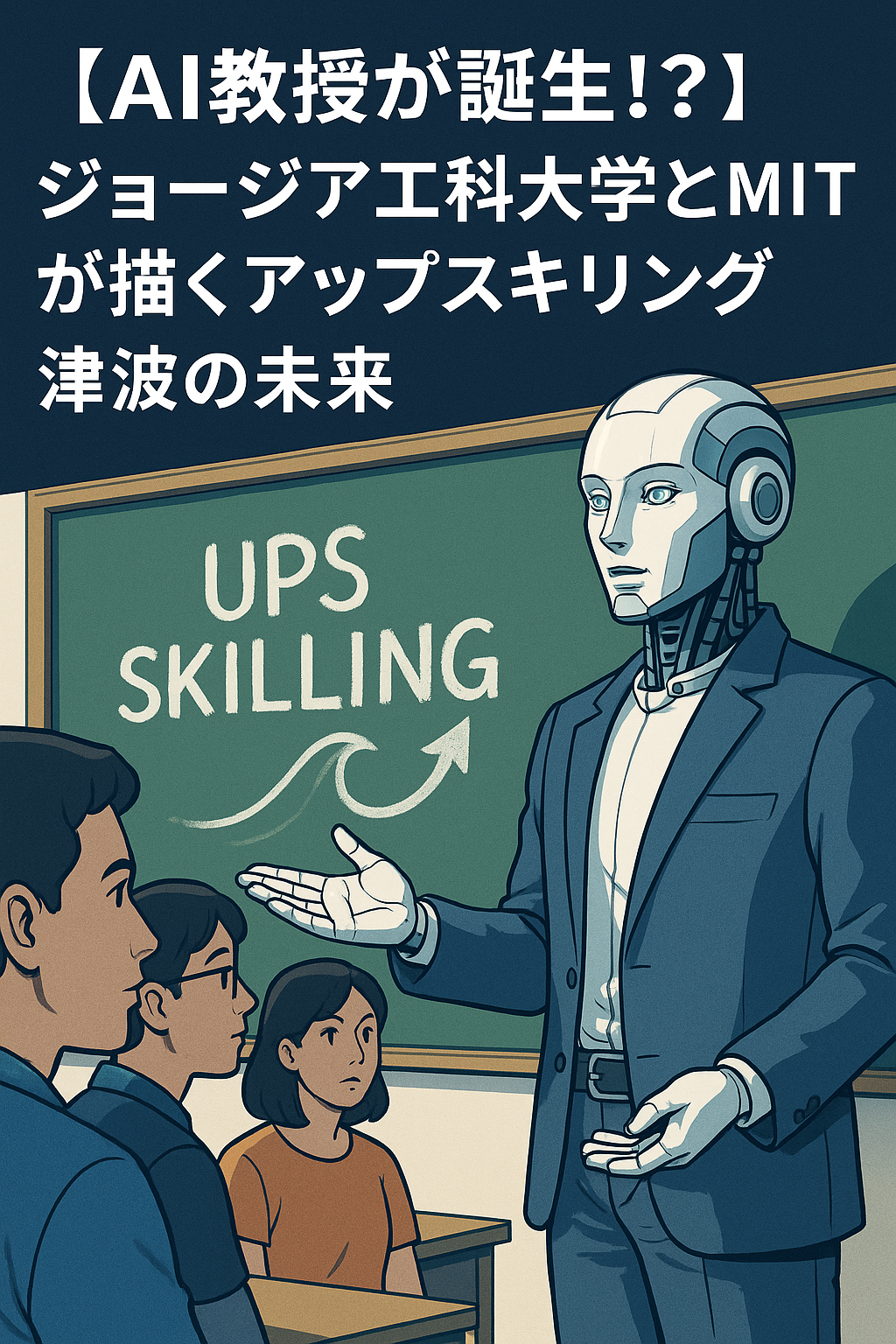 【AI教授が誕生!?】ジョージア工科大学とMITが描くアップスキリング津波の未来