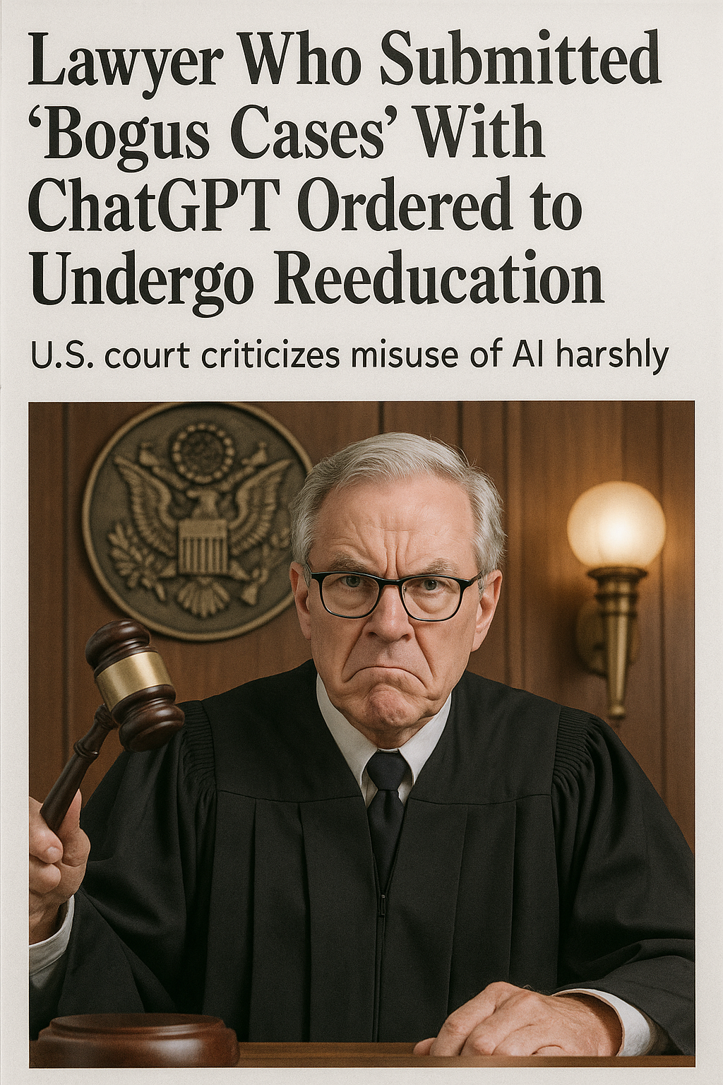 ChatGPTで“架空の判例”を提出した弁護士に再教育命令：米裁判所がAI誤用を厳しく批判 コンテンツ開始