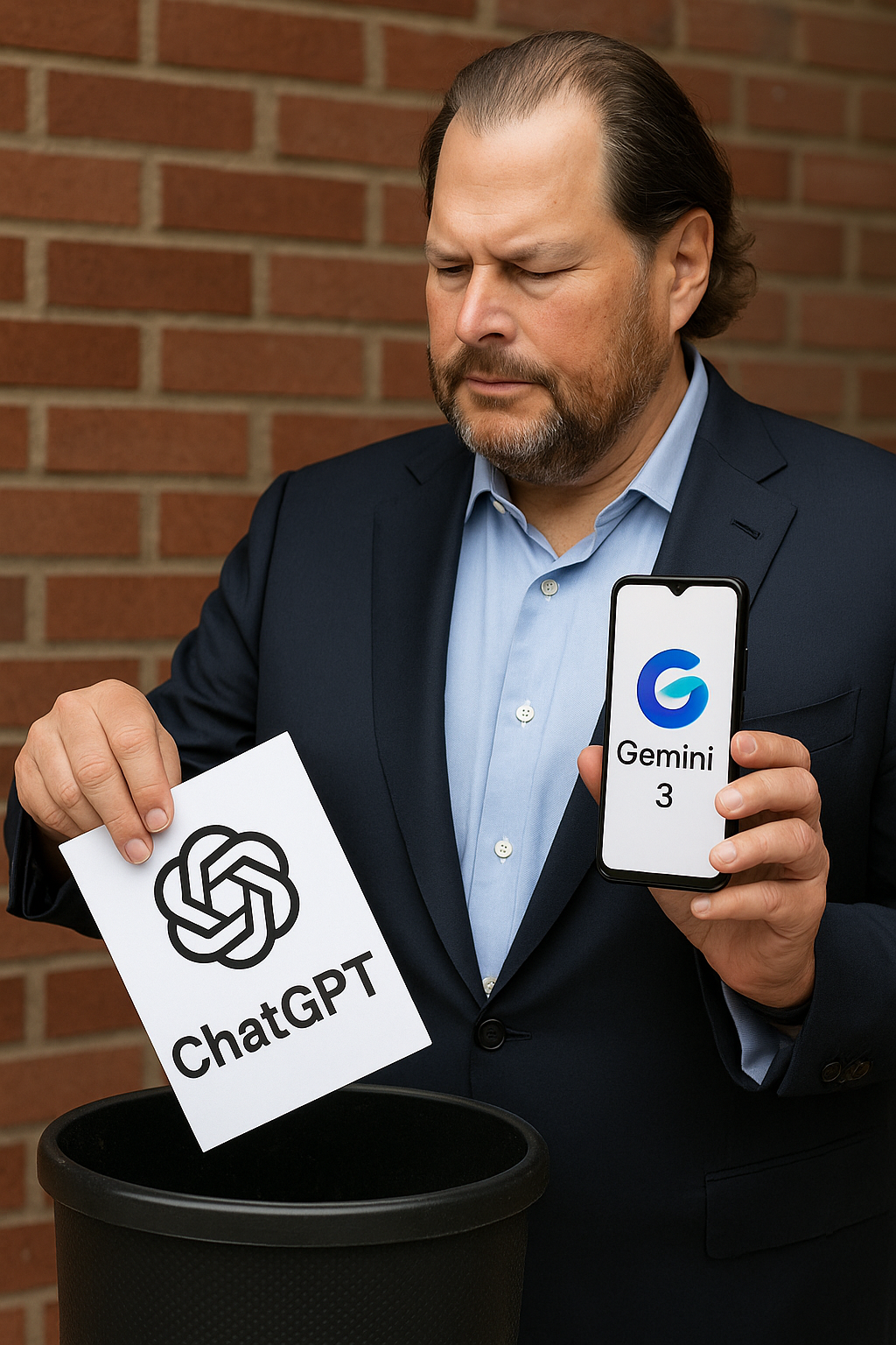 Salesforce CEOマーク・ベニオフ、3年使い続けたChatGPTを捨て、Gemini 3へ乗り換え