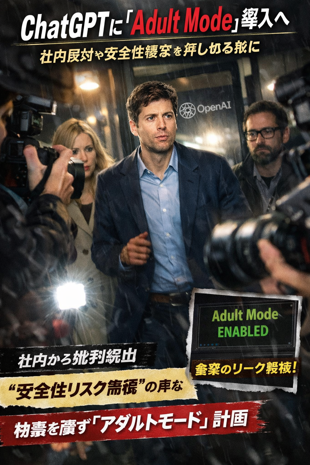 まとめ：ChatGPTに「Adult Mode」導入へ──社内反対や安全性懸念を押し切る形に