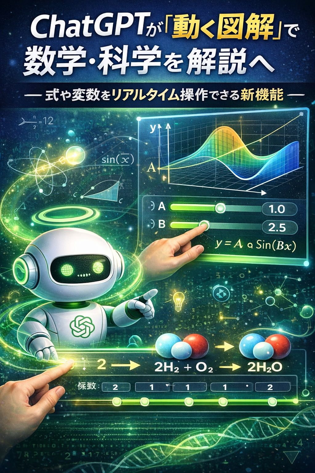 まとめ：ChatGPTが「動く図解」で数学・科学を解説へ――式や変数をリアルタイム操作できる新機能