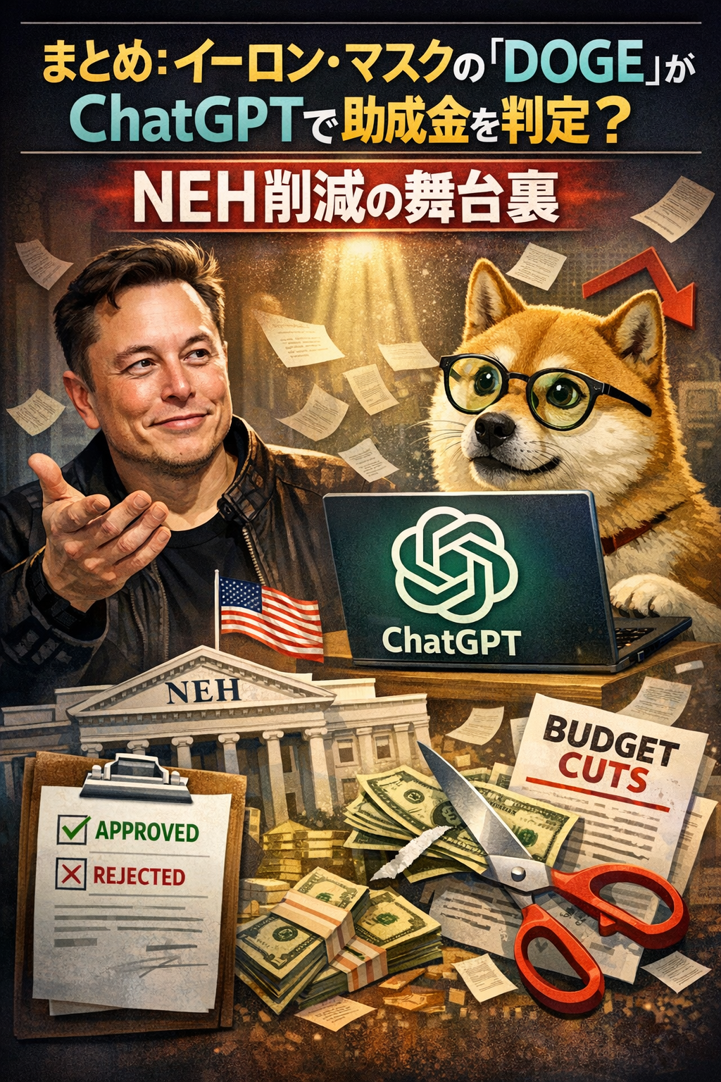 まとめ：イーロン・マスクの「DOGE」がChatGPTで助成金を判定？NEH削減の舞台裏