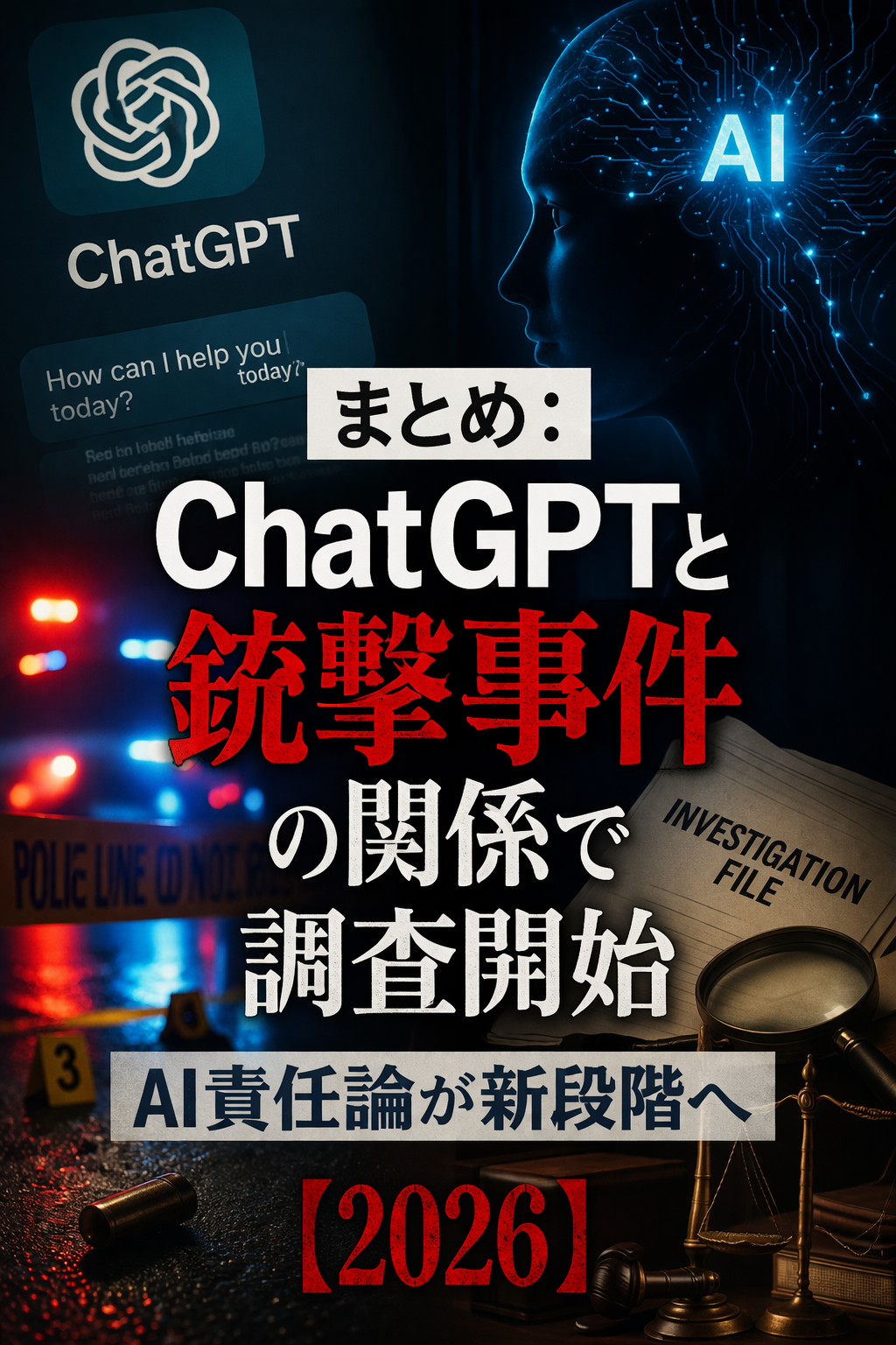 🧠まとめ：ChatGPTと銃撃事件の関係で調査開始──AI責任論が新段階へ【2026】